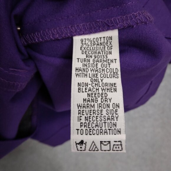 Bob Mackie | Santa Fe Dreams Embroidered Jacket 3/4 Sleeves Purple | Size L - Picture 7 of 7